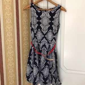 Cute belted summer dress